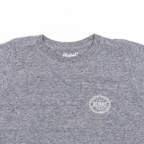 Primark Boys Grey   Basic T-Shirt Size 2-3 Years  - Detroit