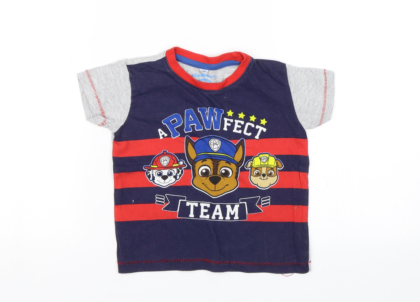 Nickelodeon Boys Blue   Basic T-Shirt Size 2-3 Years  - Paw Patrol