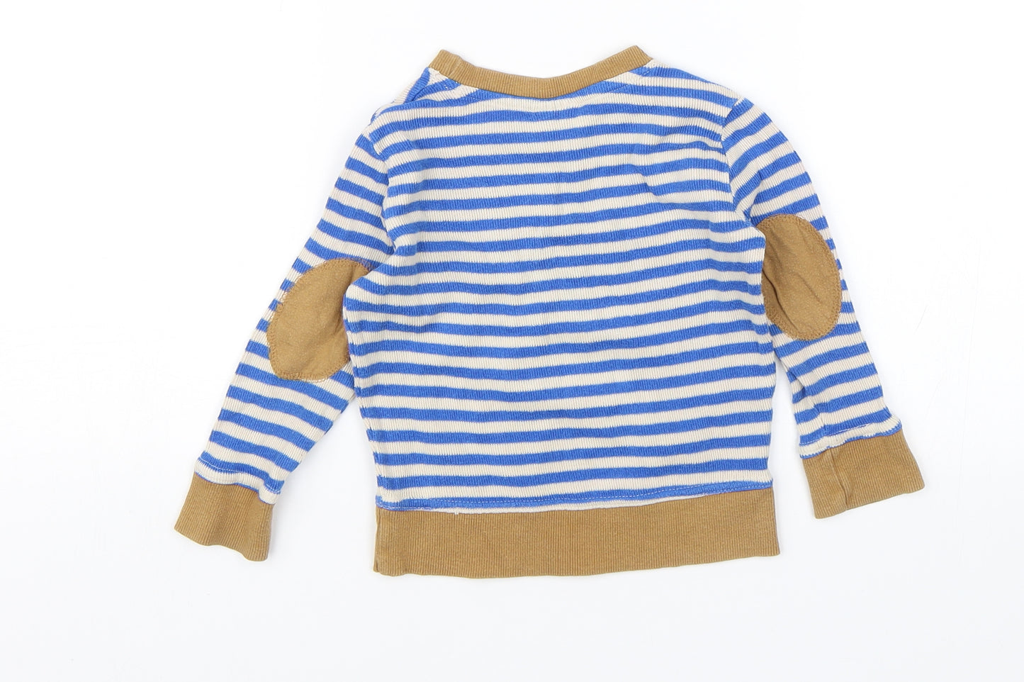 Urban Rascals Boys Blue Striped  Pullover Jumper Size 2 Years