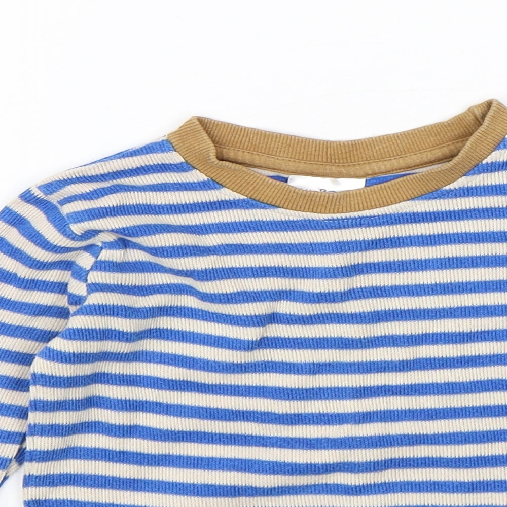 Urban Rascals Boys Blue Striped  Pullover Jumper Size 2 Years