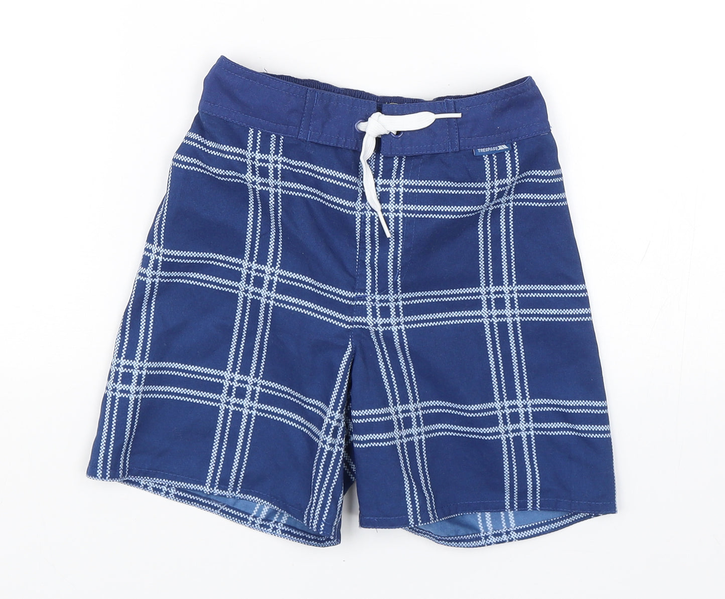 Trespass Boys Blue Plaid  Bermuda Shorts Size 2-3 Years