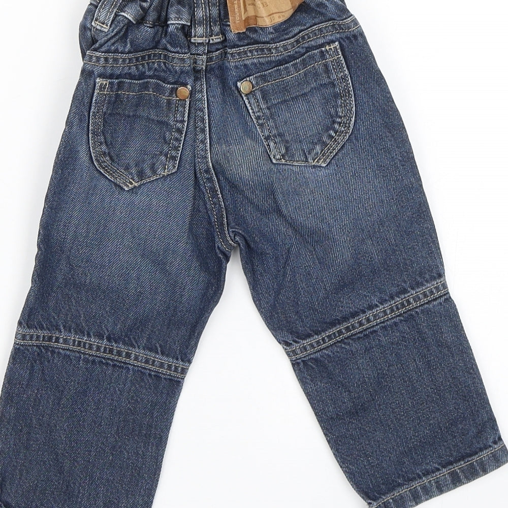 Marks and Spencer Baby Blue  Denim Jogger Jeans Size 12-18 Months