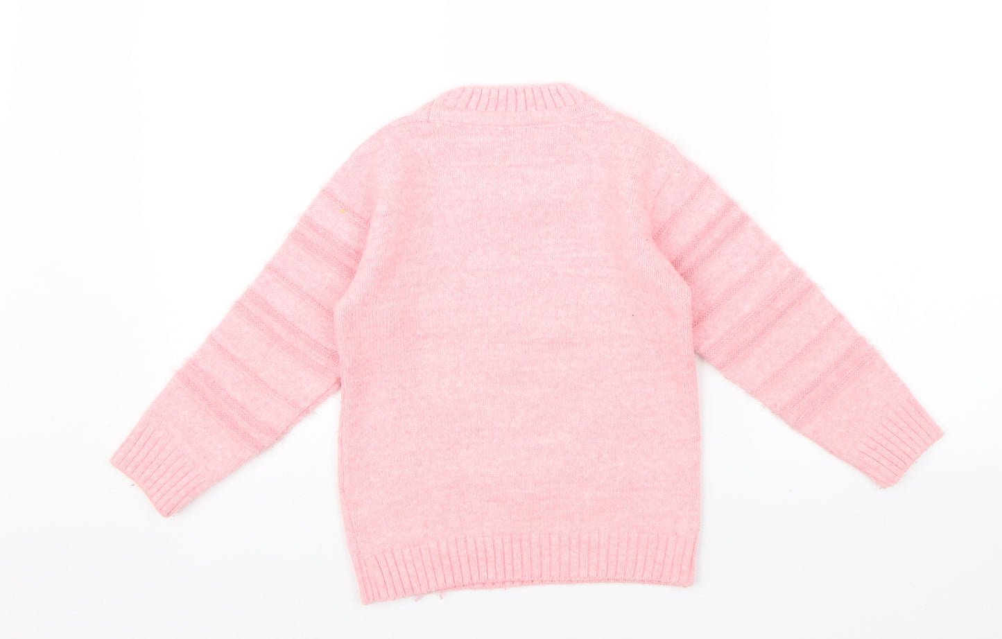 Cincan Girls Pink   Pullover Jumper Size 6-7 Years  - Cat