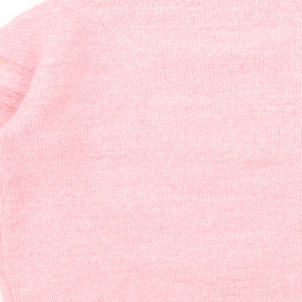 Cincan Girls Pink   Pullover Jumper Size 6-7 Years  - Cat
