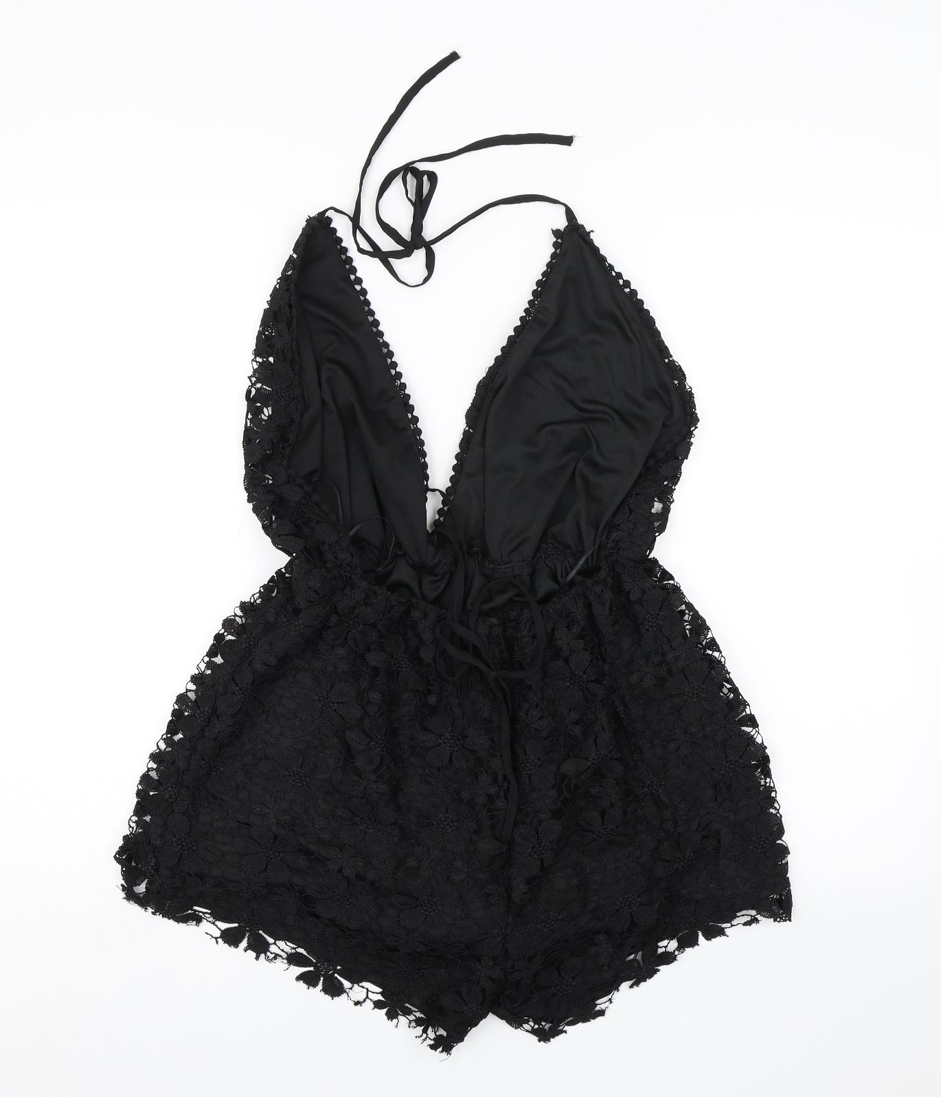 Missguided Womens Black   Playsuit One-Piece Size 10