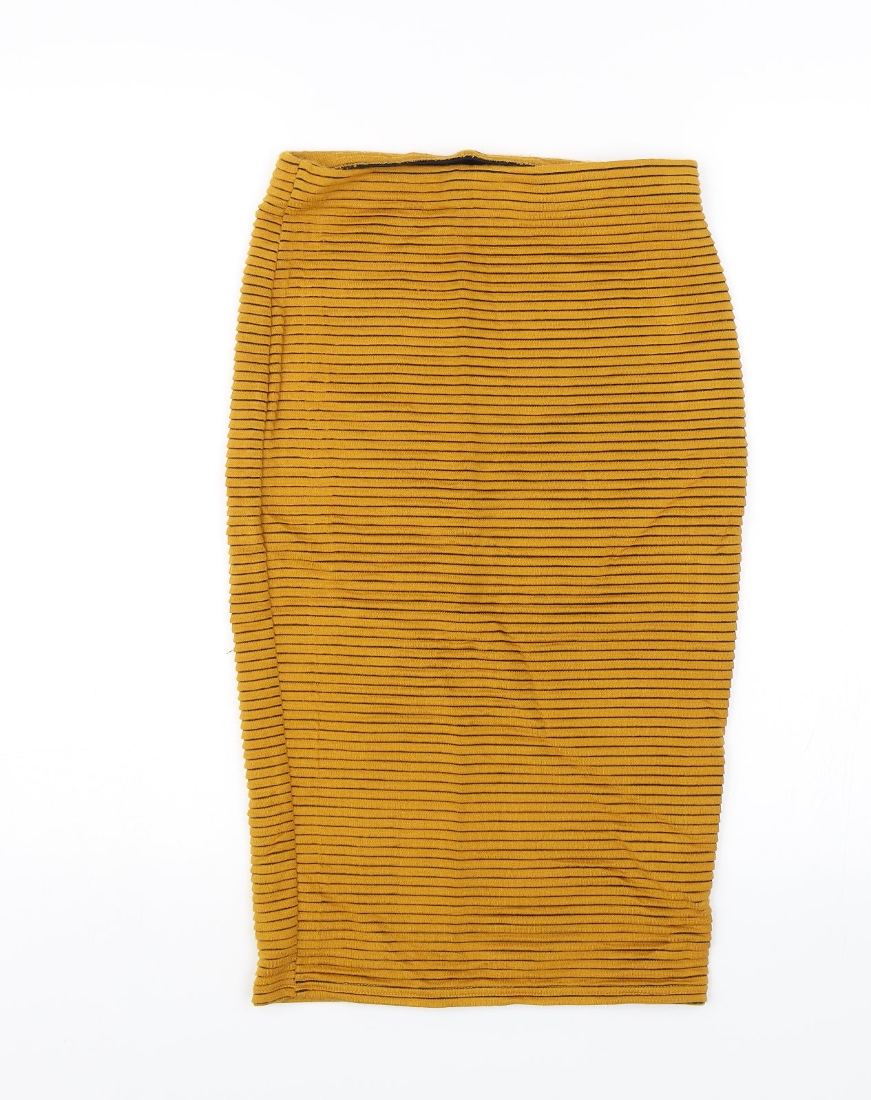 Miss Selfridge Womens Yellow   Straight & Pencil Skirt Size 10