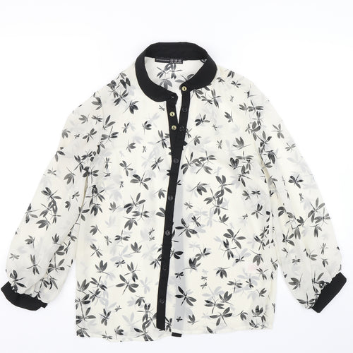Atmosphere Womens Black   Basic Button-Up Size 10  - Dragonfly