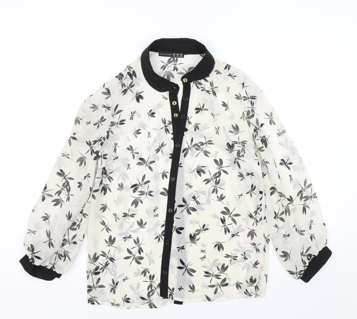 Atmosphere Womens Black   Basic Button-Up Size 10  - Dragonfly