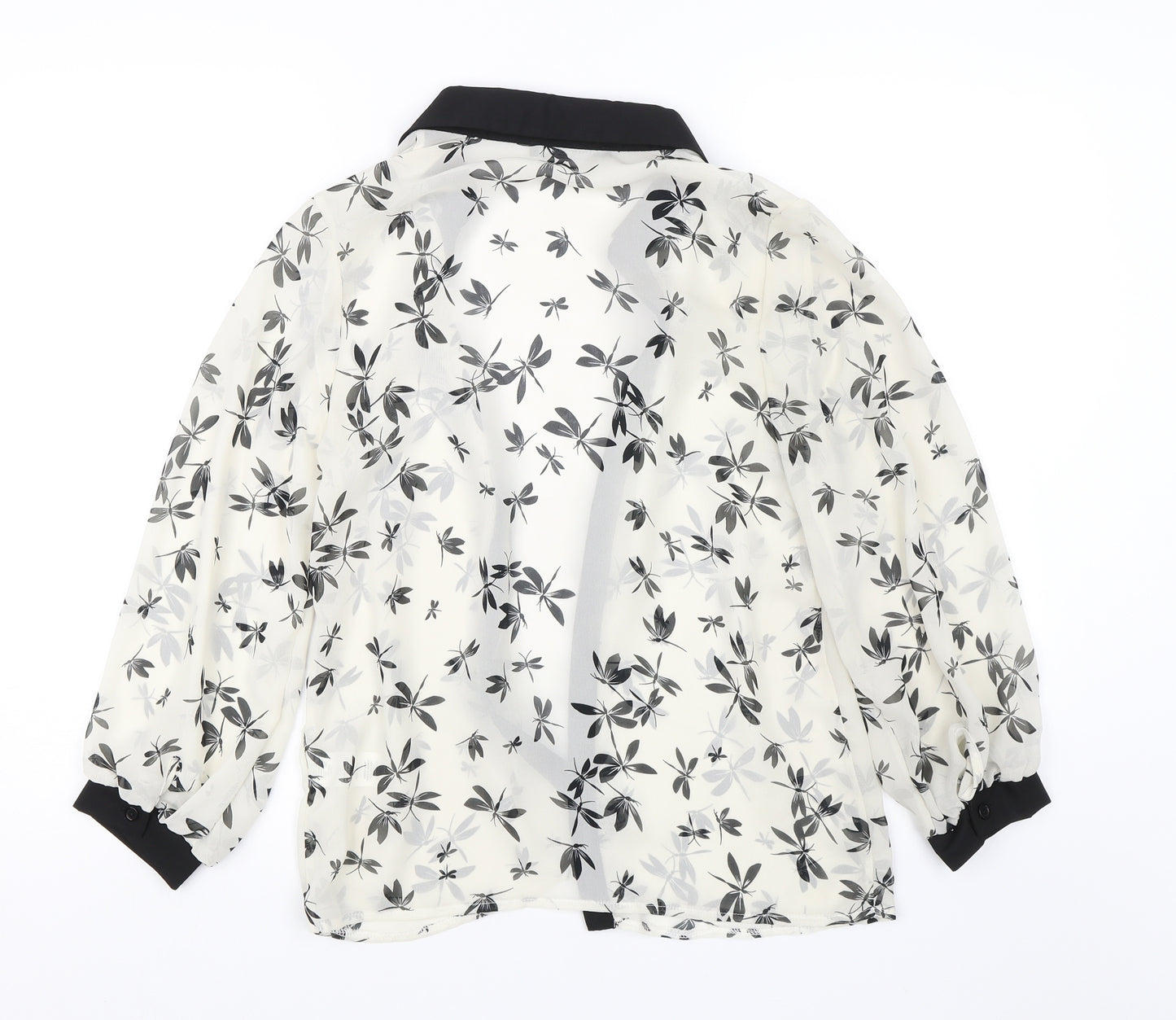 Atmosphere Womens Black   Basic Button-Up Size 10  - Dragonfly