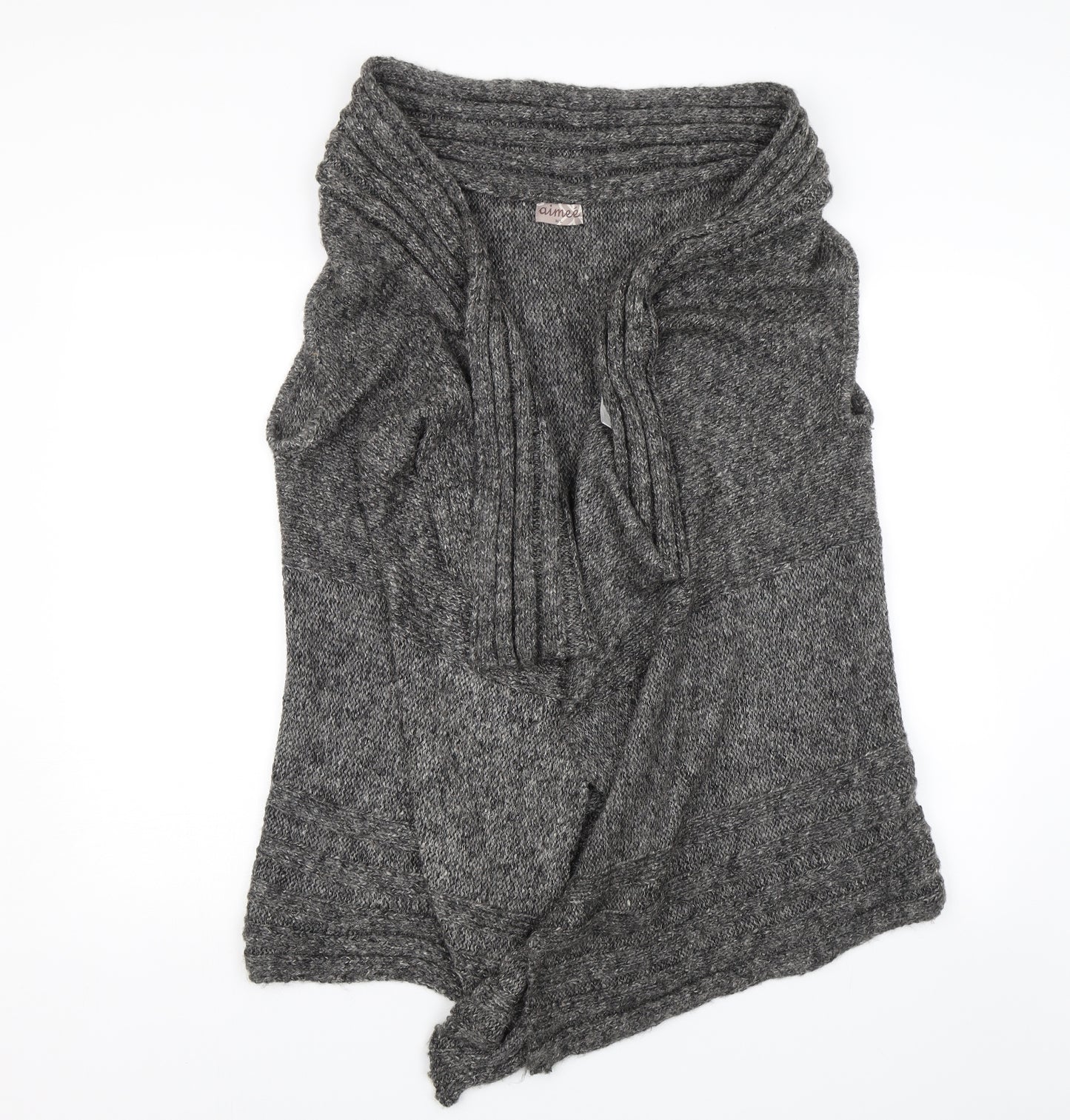 Aimee Womens Grey   Cardigan Jumper Size M