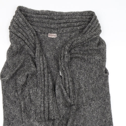 Aimee Womens Grey   Cardigan Jumper Size M