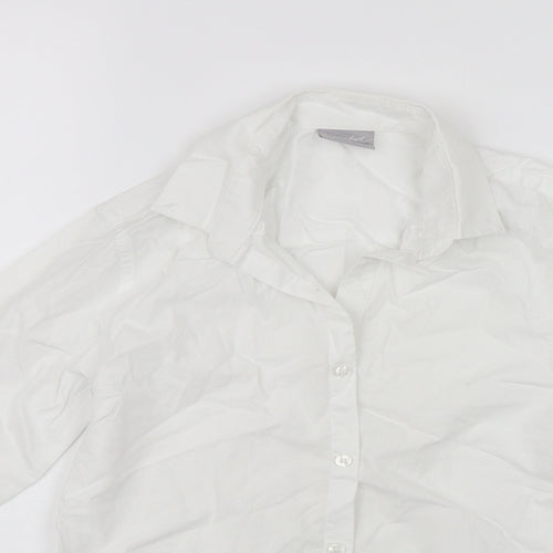 NEXT Girls White   Basic Button-Up Size 10 Years