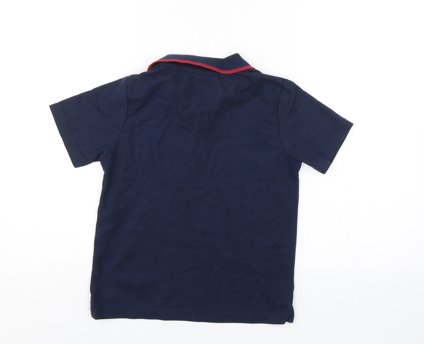 Preworn Boys Blue   Basic Polo Size 8-9 Years  - Barca FCB