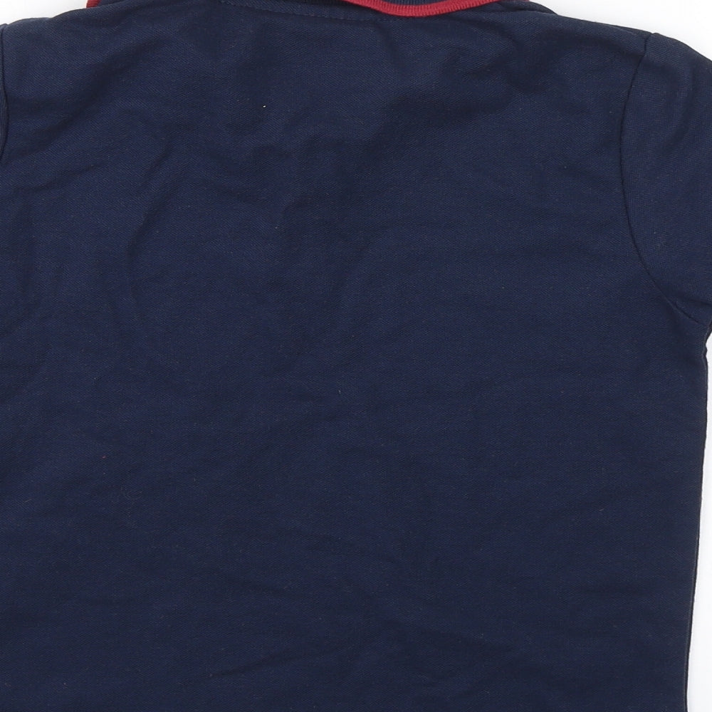 Preworn Boys Blue   Basic Polo Size 8-9 Years  - Barca FCB