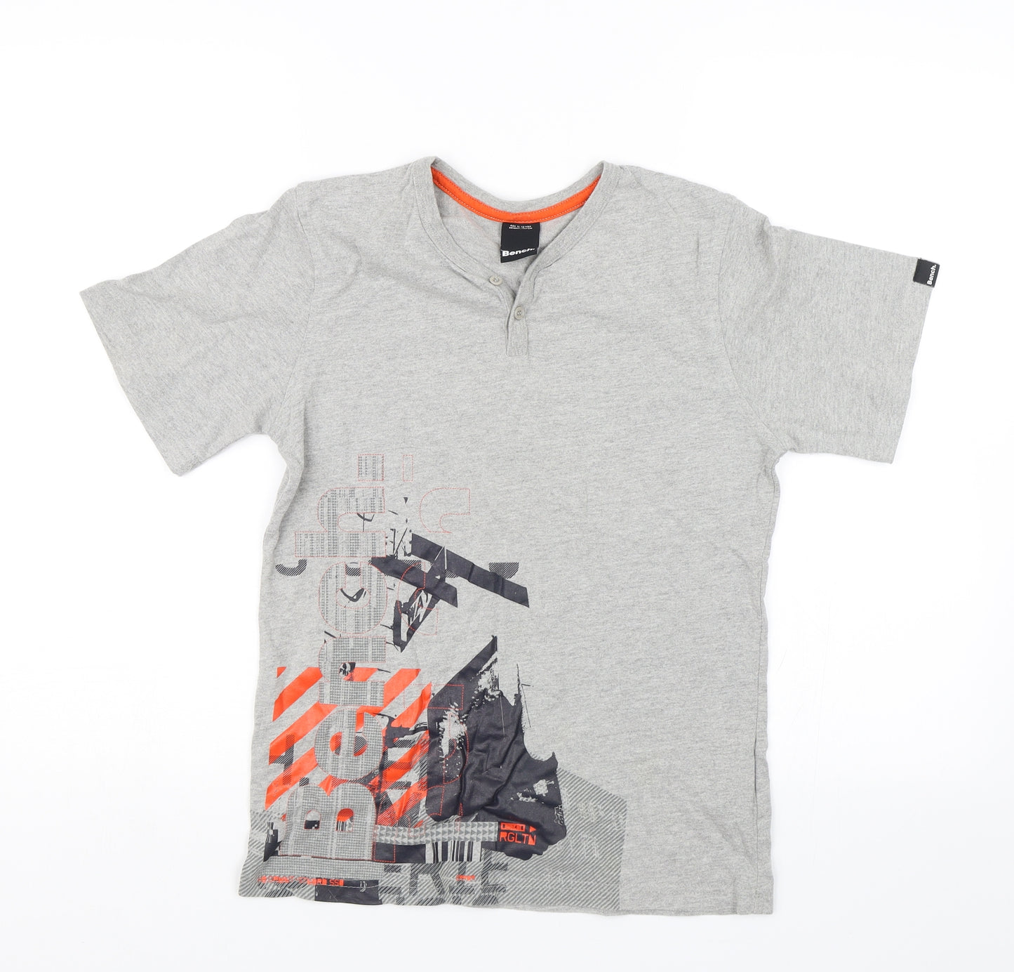 Bench Boys Grey   Basic T-Shirt Size 11-12 Years
