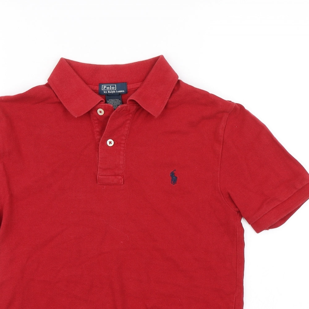 Ralph Lauren Boys Red   Basic Polo Size 10-11 Years