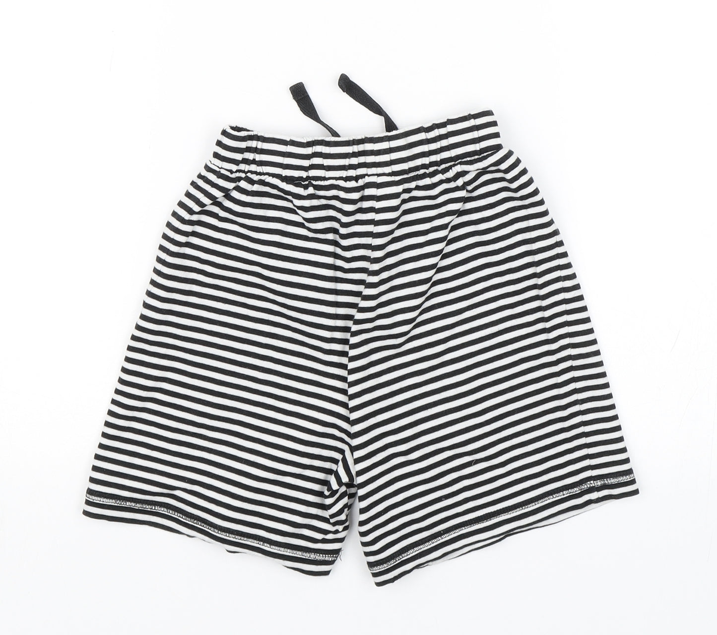 TU Boys Black Striped  Sweat Shorts Size 6-7 Years