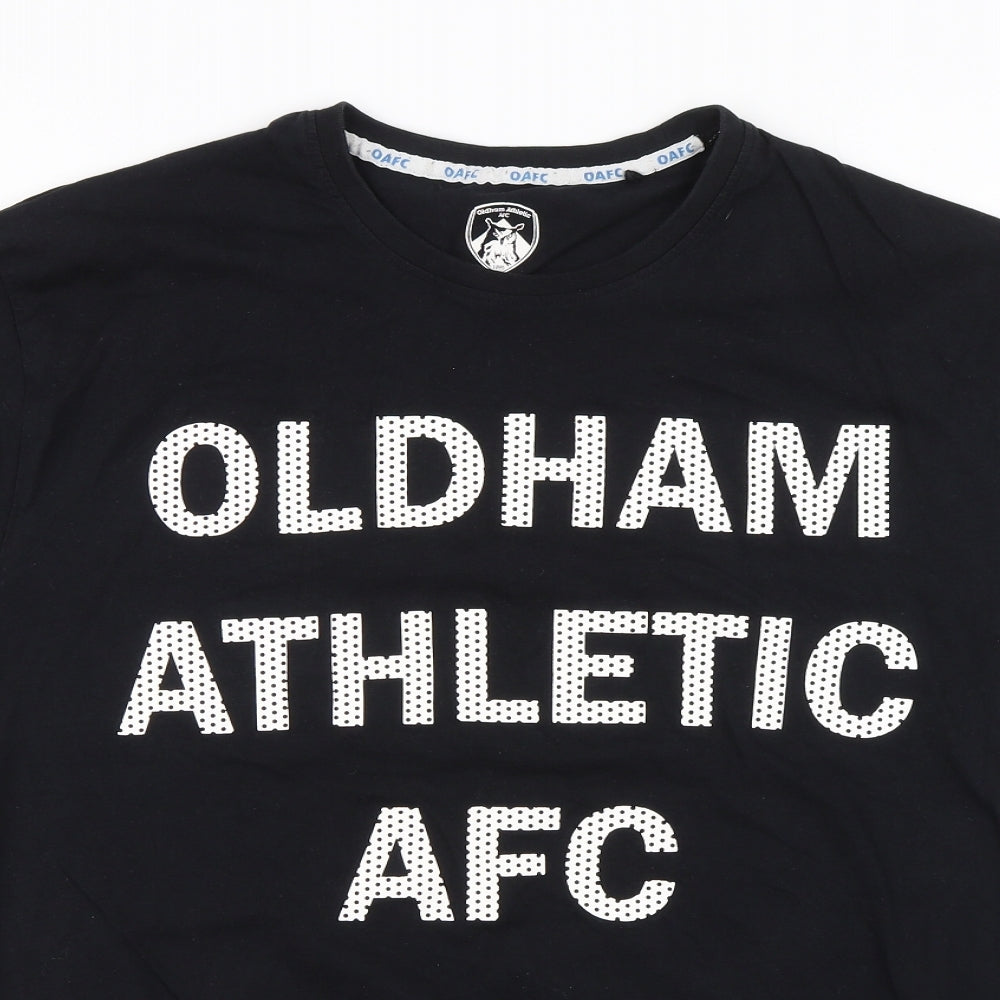 Oldham Athletic Mens Black    T-Shirt Size XL