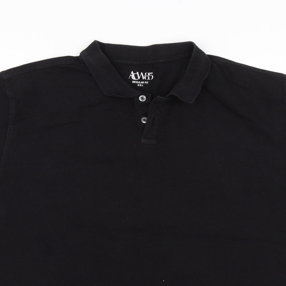 ACW85 Mens Black    Polo Size 2XL