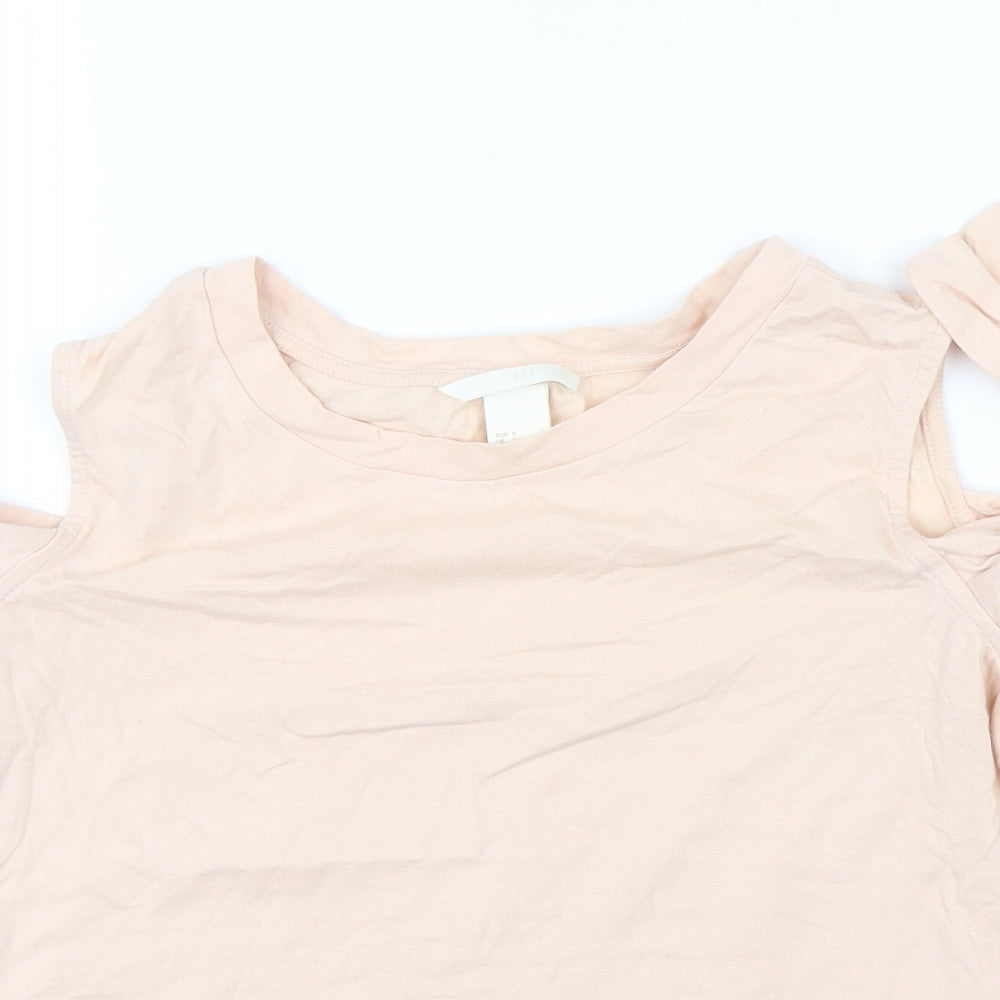 H&M Womens Pink   Basic Blouse Size S