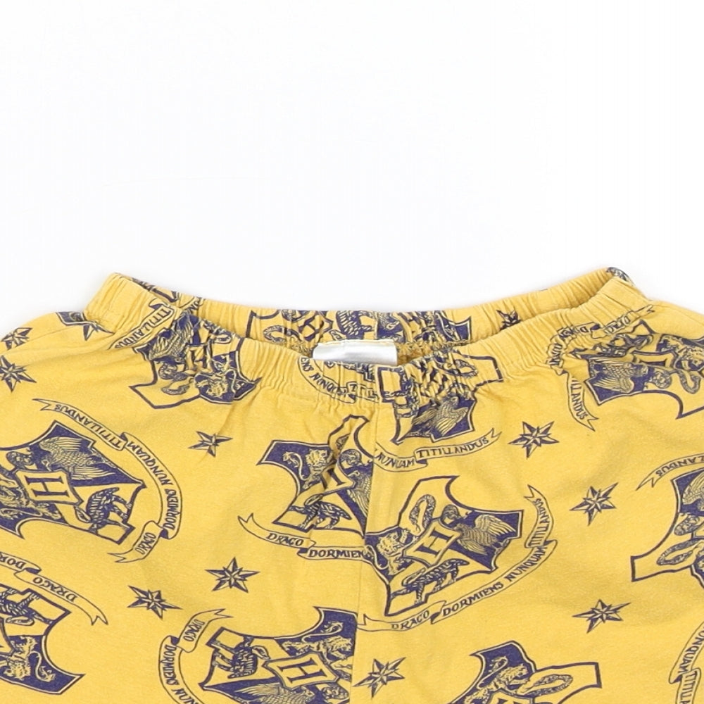Preworn Boys Yellow Solid   Sleep Shorts Size 7-8 Years  - Harry Potter