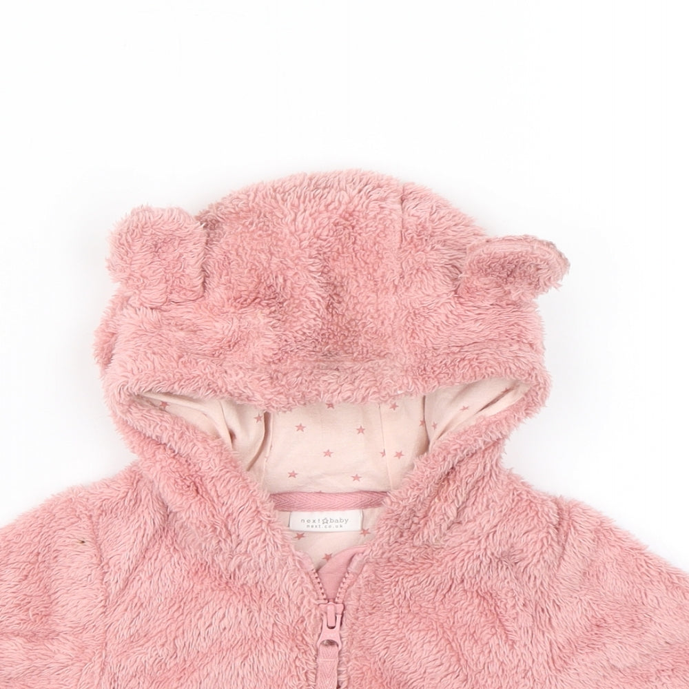 NEXT Baby Pink   Full Zip Jumper Size 0-3 Months