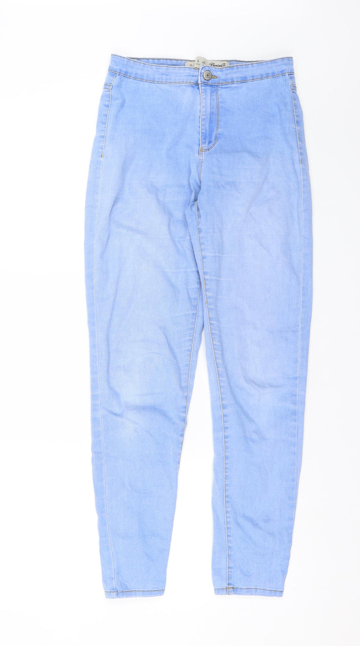 Denim & Co. Womens Blue  Denim Skinny Jeans Size 10 L26 in