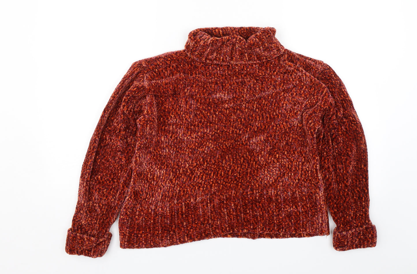 Debbie Morgan Womens Orange   Pullover Jumper Size S