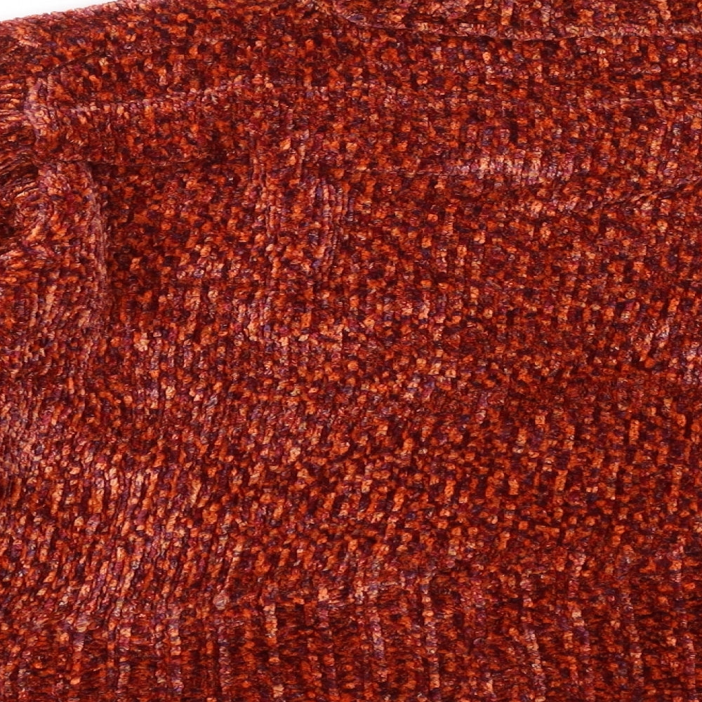 Debbie Morgan Womens Orange   Pullover Jumper Size S