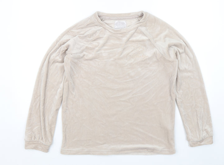 Love to Lounge Womens Beige   Pullover Jumper Size XS  - Relax and Recharge