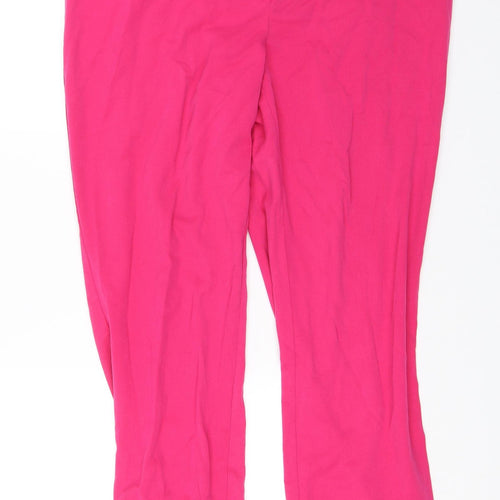 M&S Womens Pink   Trousers  Size 18 L28 in