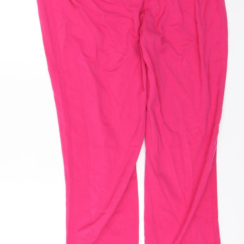 M&S Womens Pink   Trousers  Size 18 L28 in