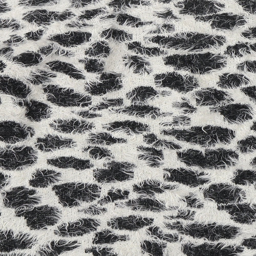 George Womens Black Animal Print  Pullover Jumper Size 8