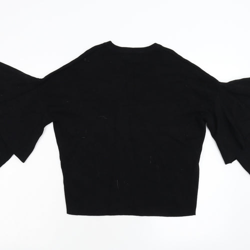 New Look Womens Black  Knit Pullover Jumper Size 10