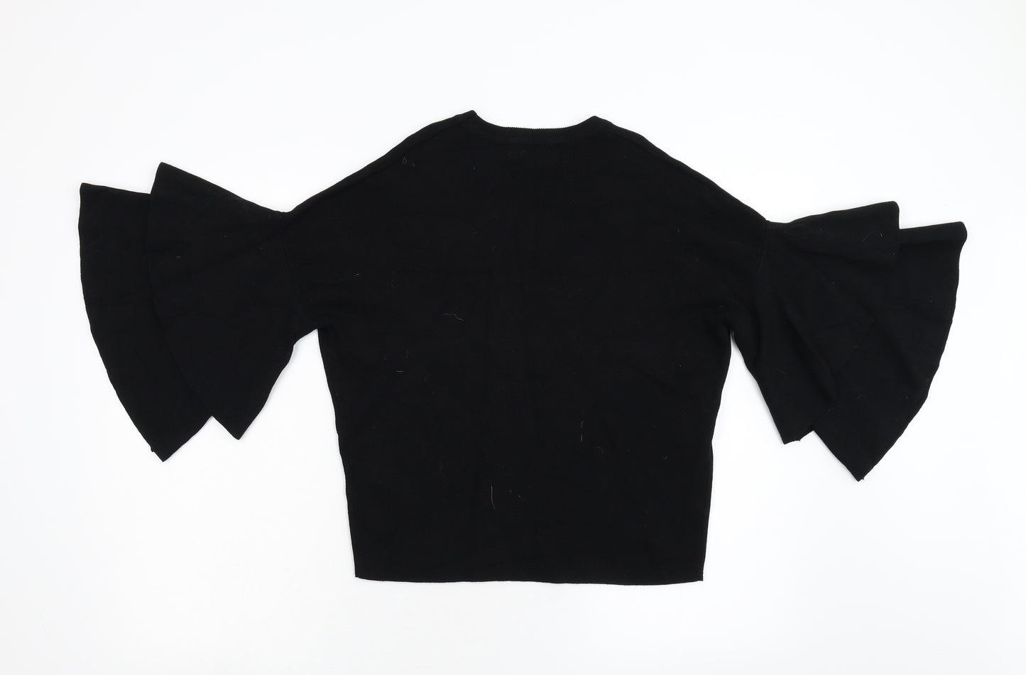 New Look Womens Black  Knit Pullover Jumper Size 10