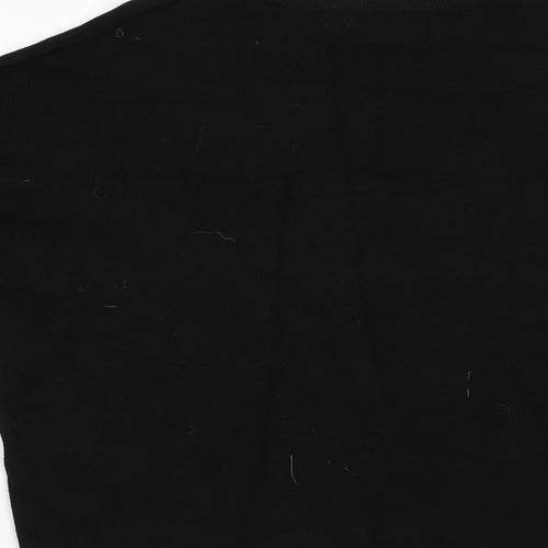 New Look Womens Black  Knit Pullover Jumper Size 10