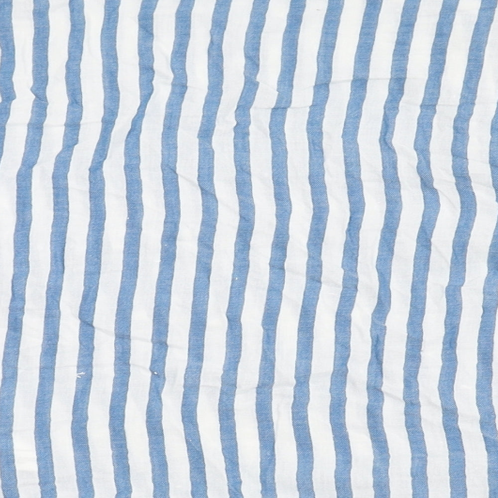 Cooperative Mens Blue Striped   Button-Up Size S
