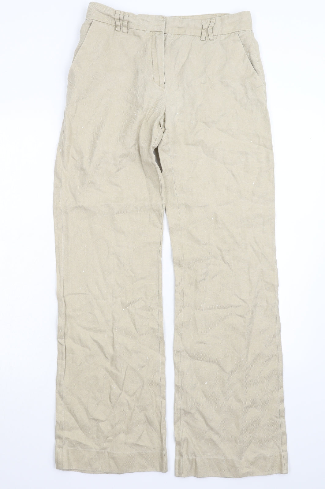 Mango Womens Beige   Trousers  Size 8 L31 in