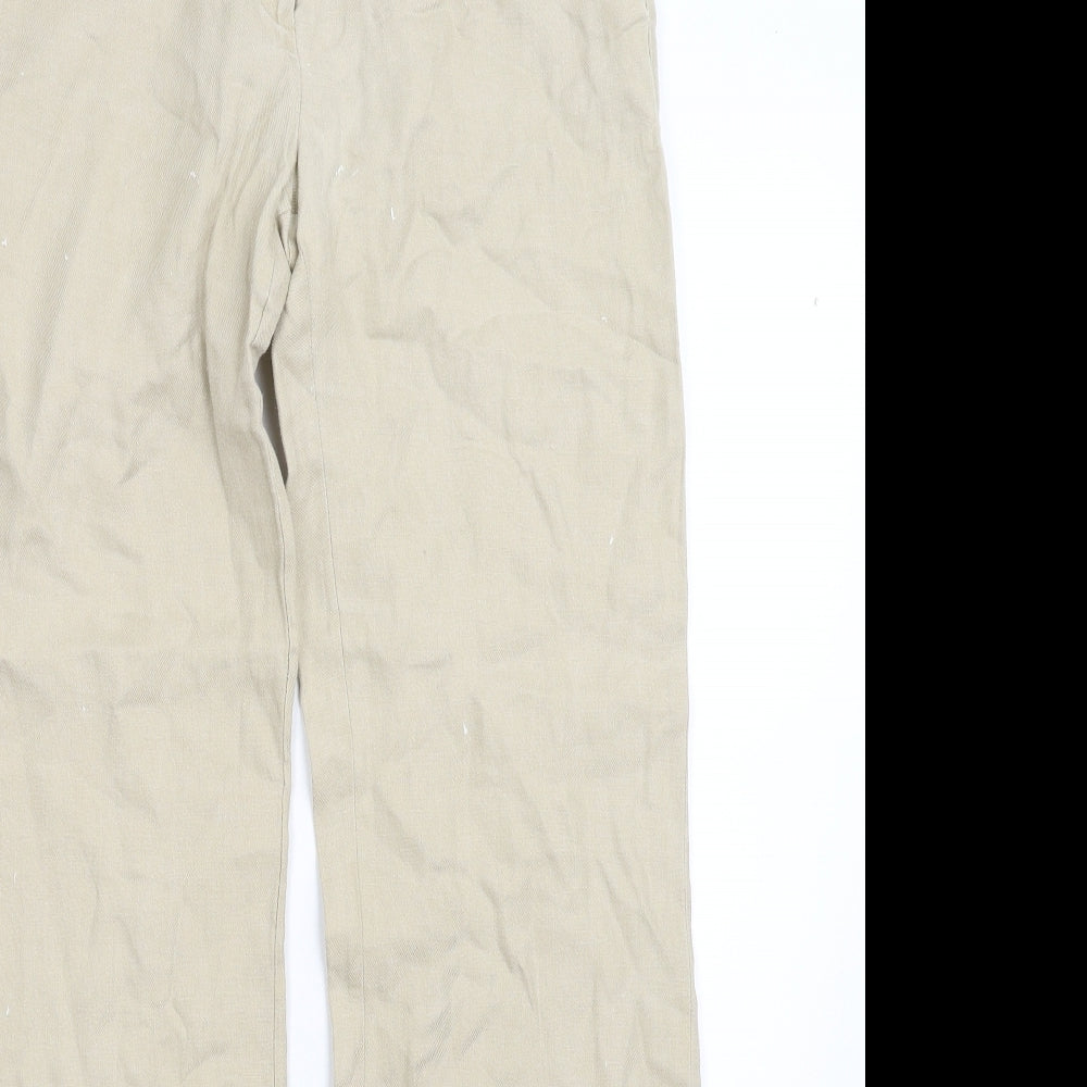 Mango Womens Beige   Trousers  Size 8 L31 in