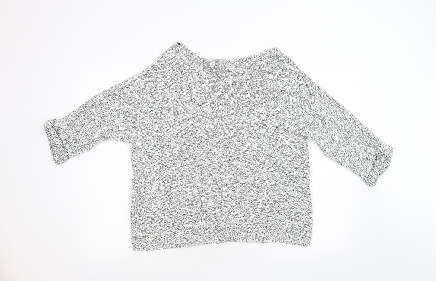 H&M Womens Grey  Knit Pullover Jumper Size L