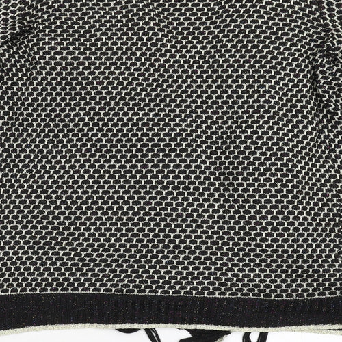 Lusa Womens Black  Knit Pullover Jumper Size M