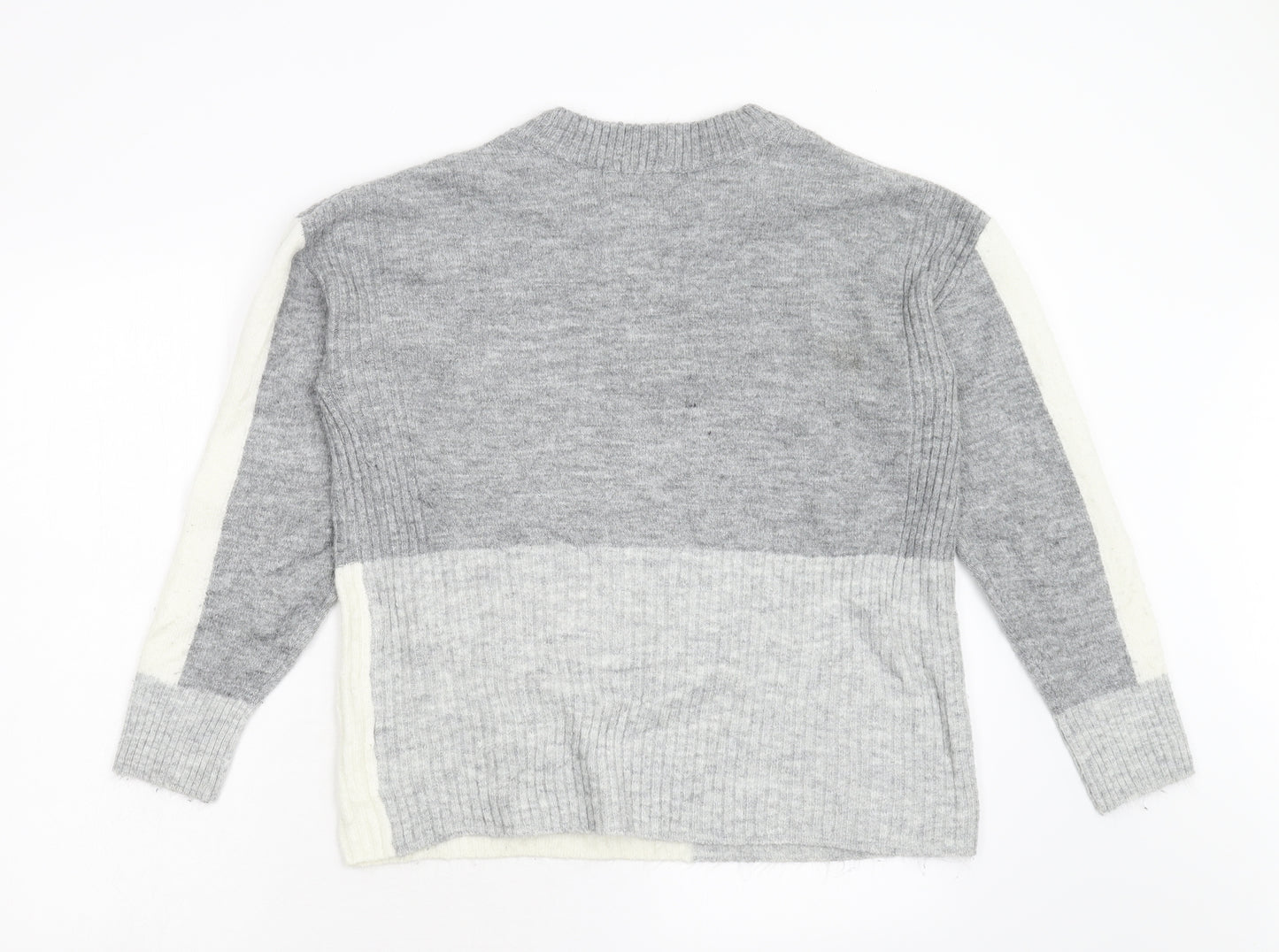 George Womens Grey  Knit Pullover Jumper Size S