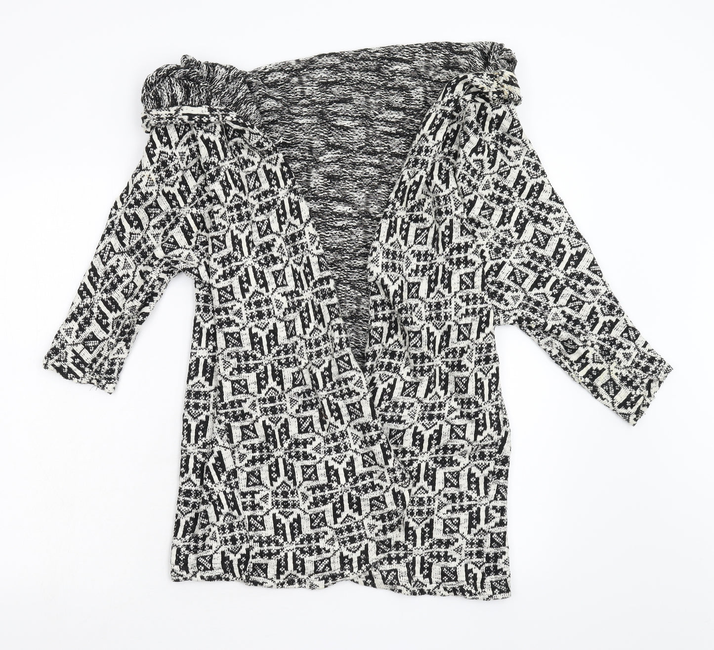 Primark Womens Multicoloured Geometric Knit Cardigan Jumper Size S