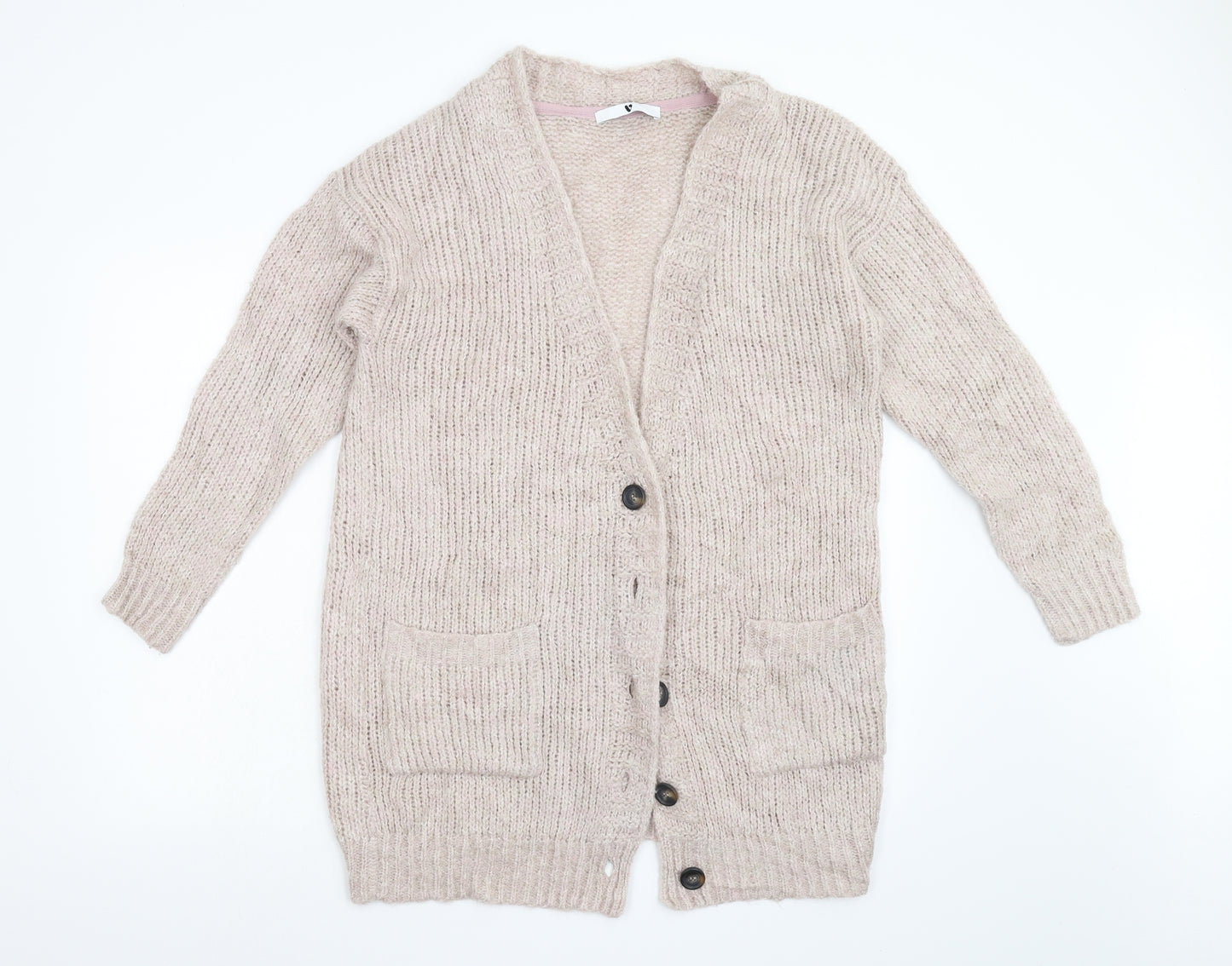 Very Womens Pink  Knit Cardigan Jumper Size M