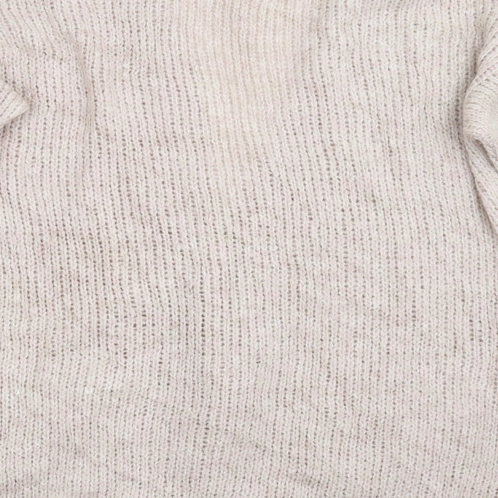 Very Womens Pink  Knit Cardigan Jumper Size M