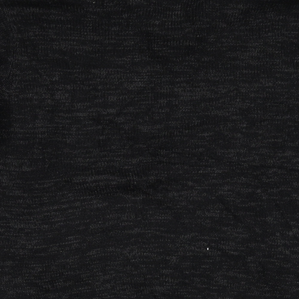 Peacocks Mens Black  Knit Pullover Jumper Size M