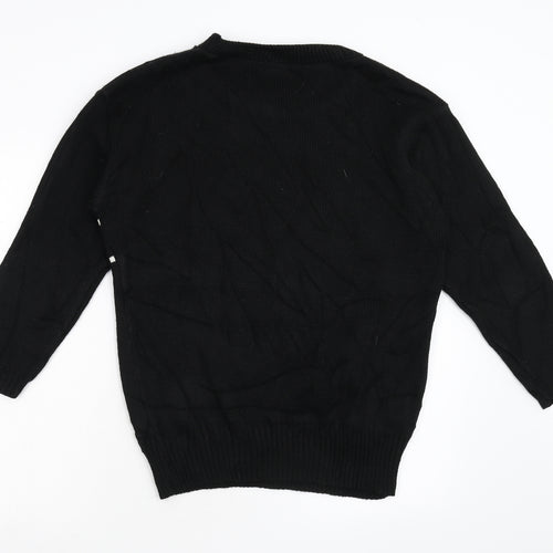 Oyisis Womens Blue  Knit Pullover Jumper Size M  - Penguin
