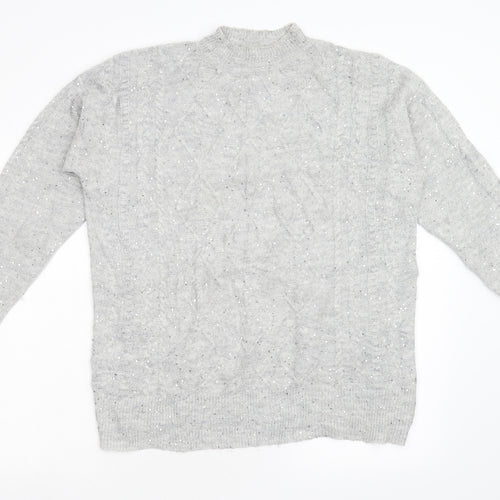 NEXT Womens Grey  Knit Pullover Jumper Size M