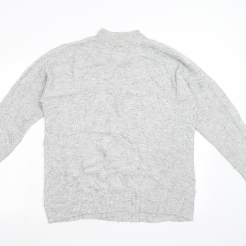 NEXT Womens Grey  Knit Pullover Jumper Size M