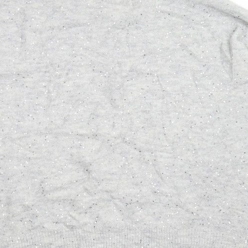 NEXT Womens Grey  Knit Pullover Jumper Size M